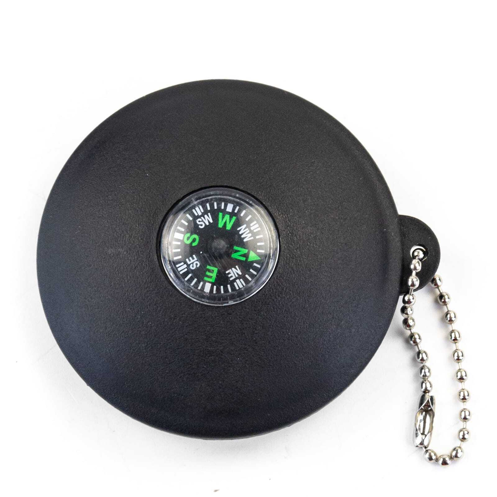 Кружка стальная "Азимут" с компасом и карабином