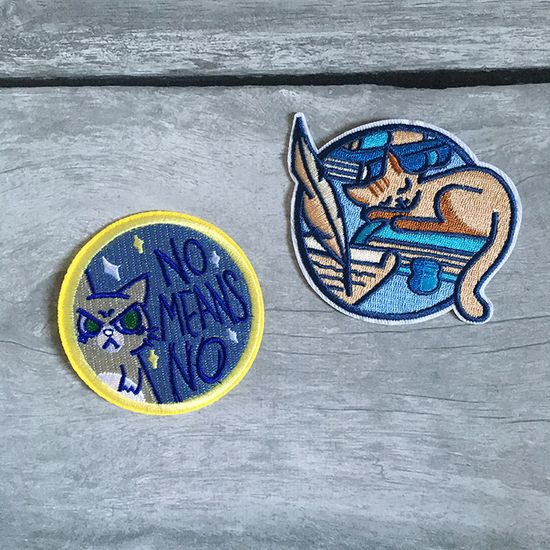 Нашивка на рюкзак и на одежду. No Means No