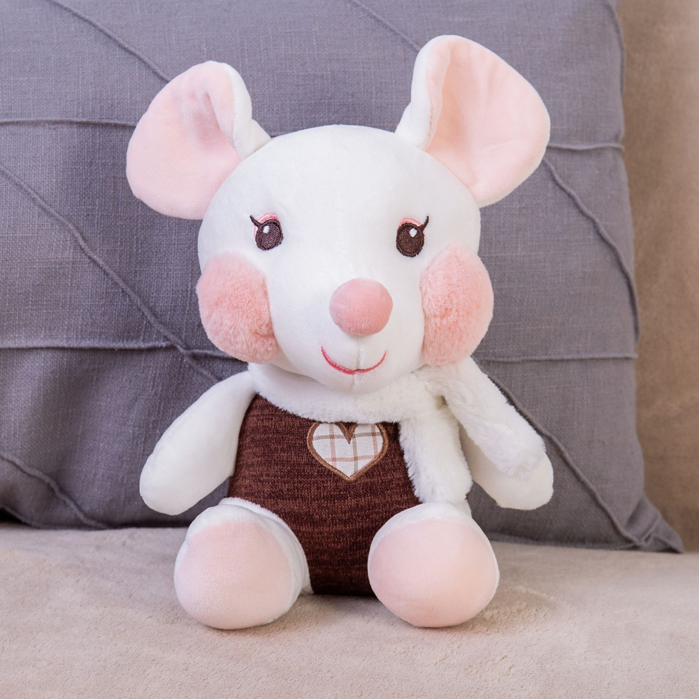 Мягкая игрушка Мышка KiDWoW для девочек, мальчиков, малышей, детей, в подарок, для сна