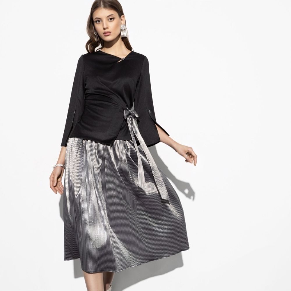 Костюм с юбкой Больше чем стиль (2 в 1, black) Charutti (Акция)