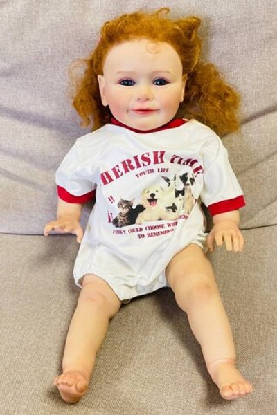 УЦЕНКА1 Кукла Реборн мягконабивная 60см в пакете (FA-601)