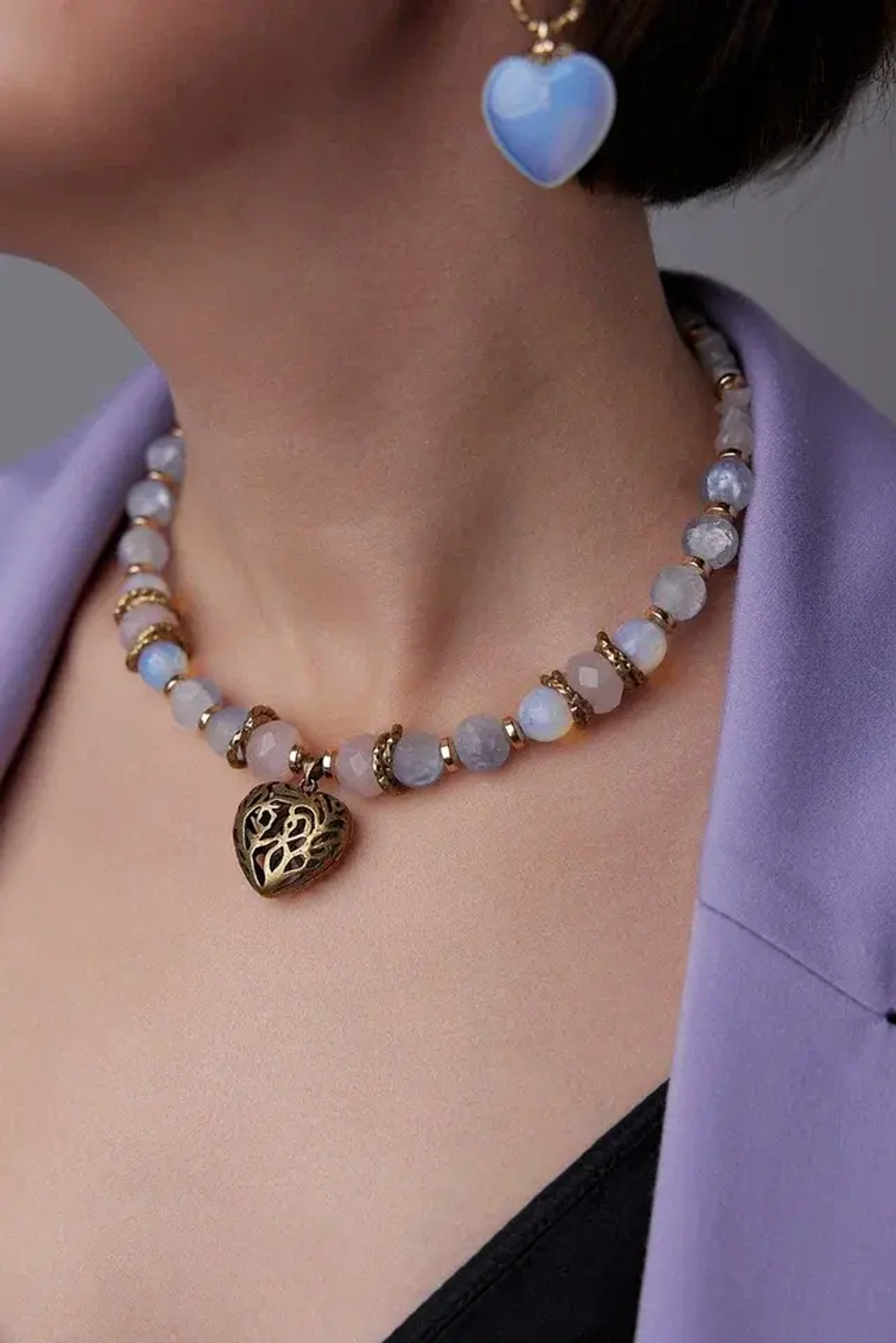 HMG 1314 Heart кварц Чокер арт.2500