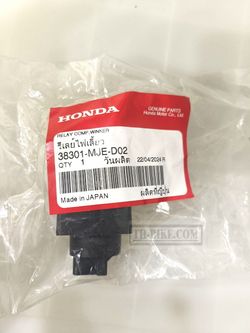 38301-MJE-D02. 38301-MJE-D01. RELAY COMP., WINKER (MITSUBA). HONDA