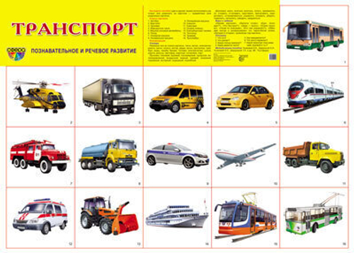 Плакат 9785994905043 Демонстрационный плакат Транспорт,  А2 И