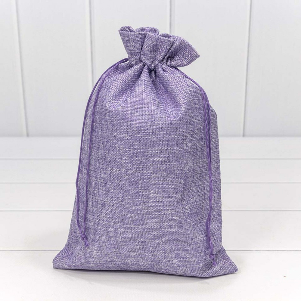 Мешочек 20х30см Лен искусственный (Сиреневый)
