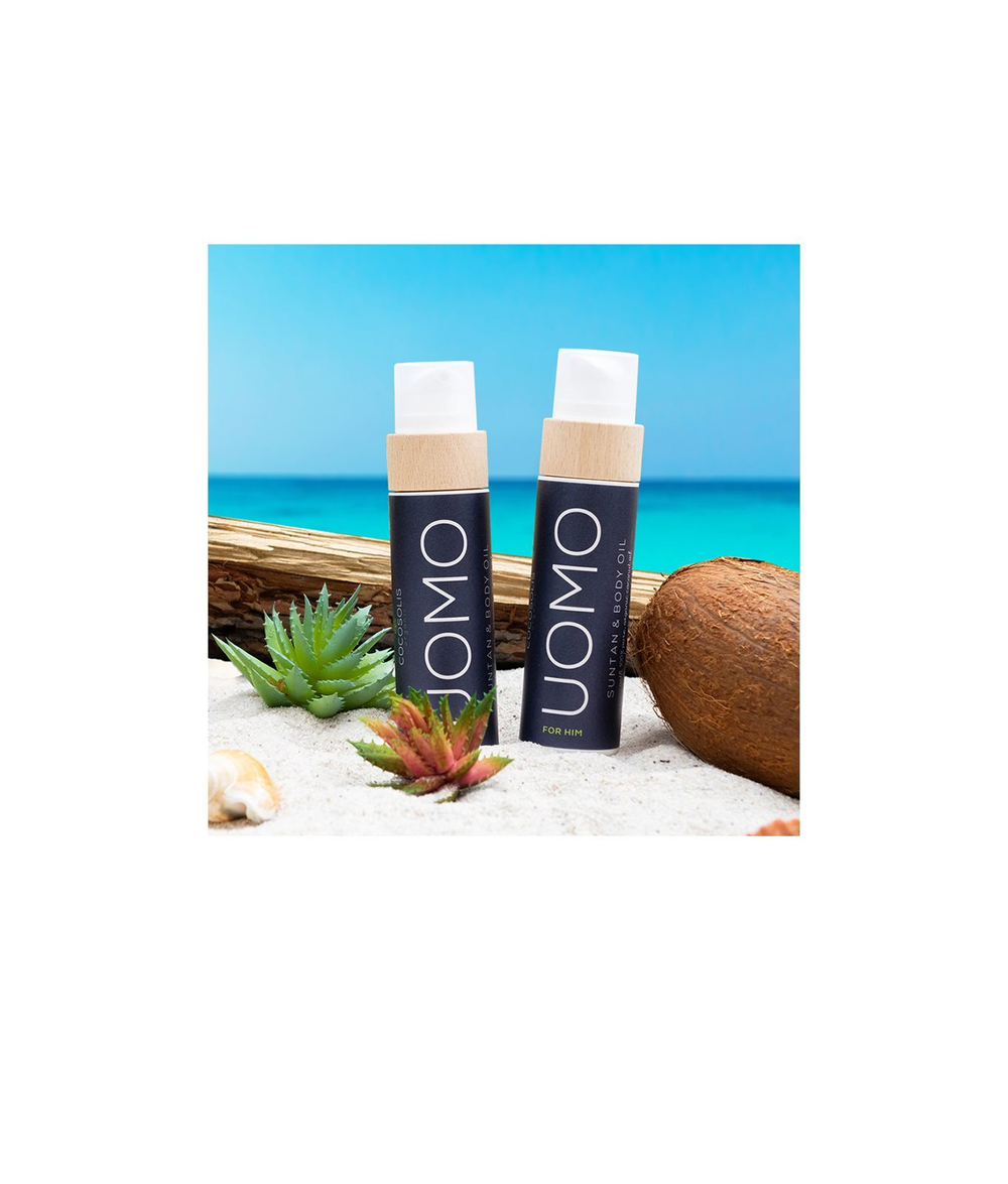 COCOSOLIS UOMO - ухаживающее масло для дубления основы защитного фильтра /  dla mężczyzn Black Coconut 110  ml  / GTIN 3800500519821