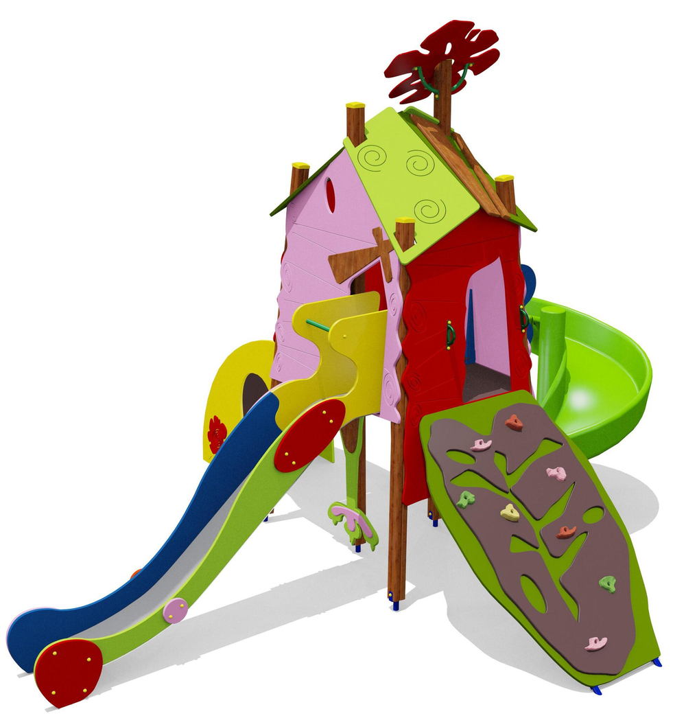 Игровой комплекс для детей 4-6 лет для уличной площадки