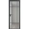 Алюминиевая дверь 8AG серая ночь остеклённая