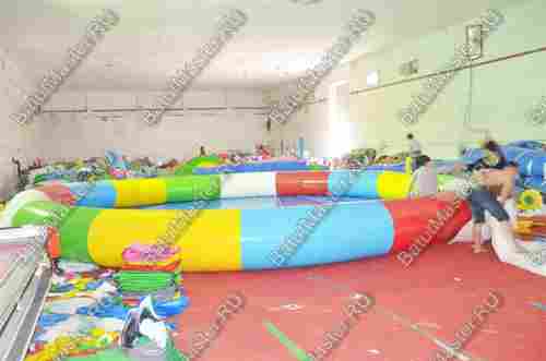 Круглый надувной бассейн «Разноцветный», 12*12*0,65 м