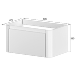 Тумба без раковины VOI 80см CASHMERE