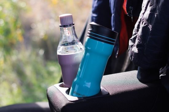 Термокружка 320 мл. из нержавеющей стали Kamille KM-2061 (2 в 1) со сменным горлышком