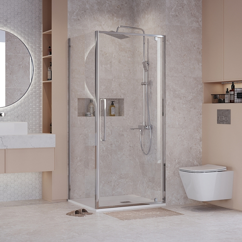 Душевой уголок Niagara Nova 90х90 NG-66-9A-A90-34 профиль Хром стекло прозрачное