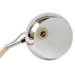 UML-T702 E14 SILVER Торшер напольный под лампу Е14. 60W. с регулировкой наклона. Механический выключатель. Серебристый. ТМ Uniel