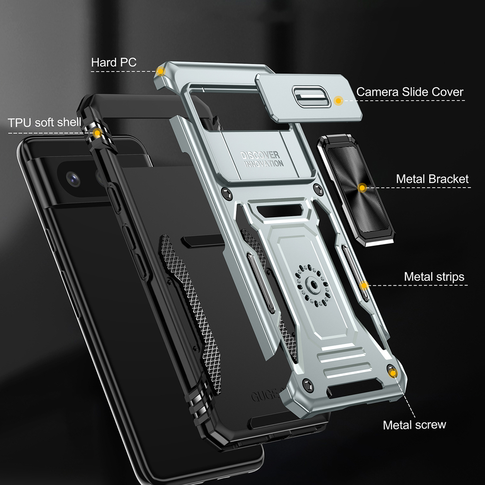 Чехол Safe Case с кольцом и защитой камеры для Google Pixel 7a