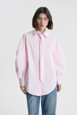 Рубашка оверсайз с галстуком