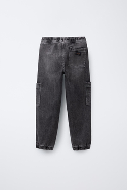 ZARA ДЖИНСЫ-ДЖОГГЕРЫ С КАРМАНАМИ, МЯГКИЙ СЕРЫЙ