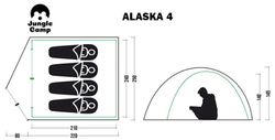 Палатка JUNGLE CAMP Alaska 4*