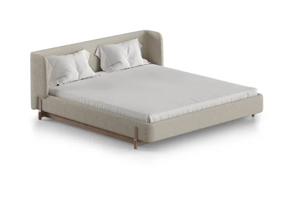 Кровать Basic спальное место 180*200 см (молочный, букле)