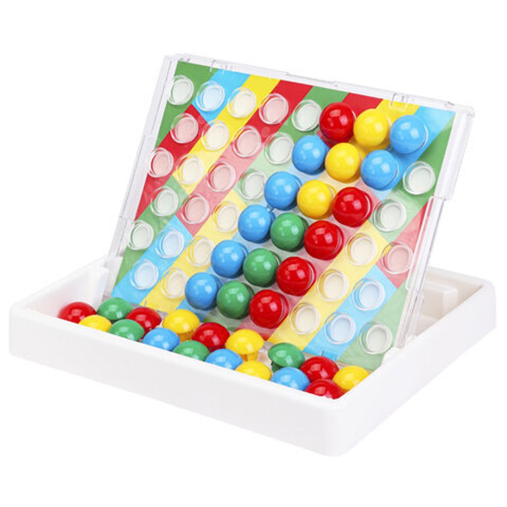 Мозаика пластиковая в чемодане "Мозайкин", 48 деталей ширина 3 см, 16 карточек, РЫЖИЙ КОТ, И-7495