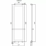 Полотенцесушитель Allen Brau Infinity 140х44 8.21004.GL