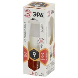 Лампа светодиодная ЭРА STD LED B35-9W-827-E14 9Вт. свеча теплый белый свет Е14 | Лампочки