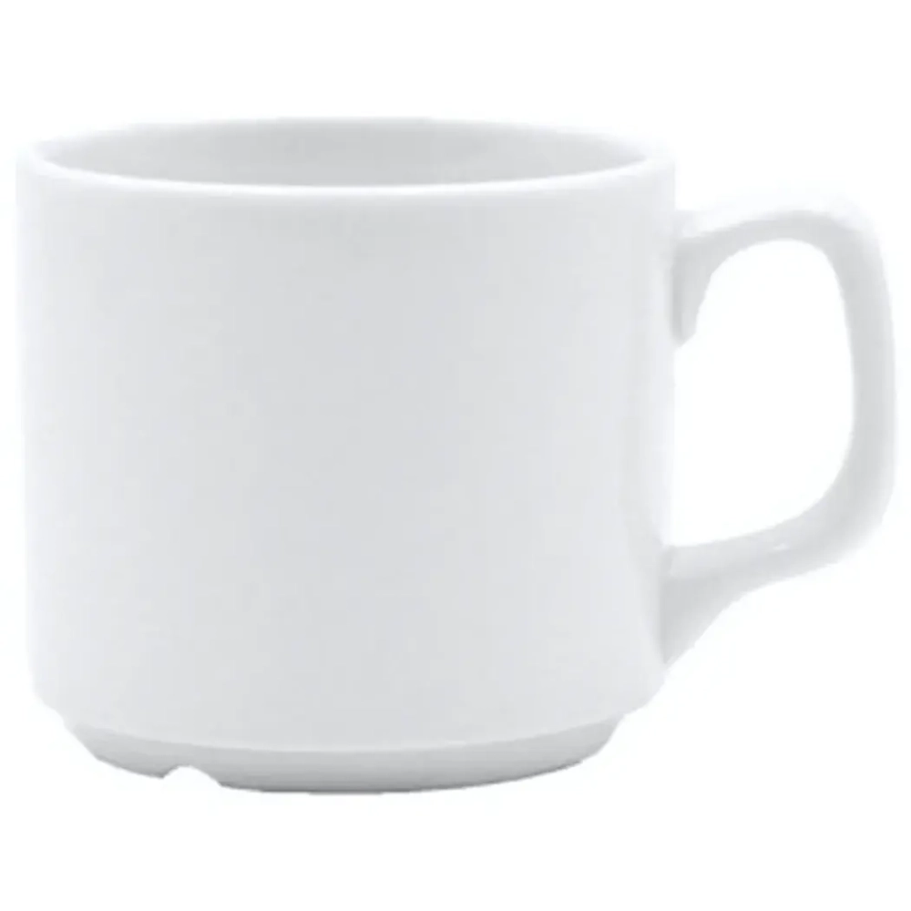 Кружка фарфоровая 250мл штабелируемая Белье