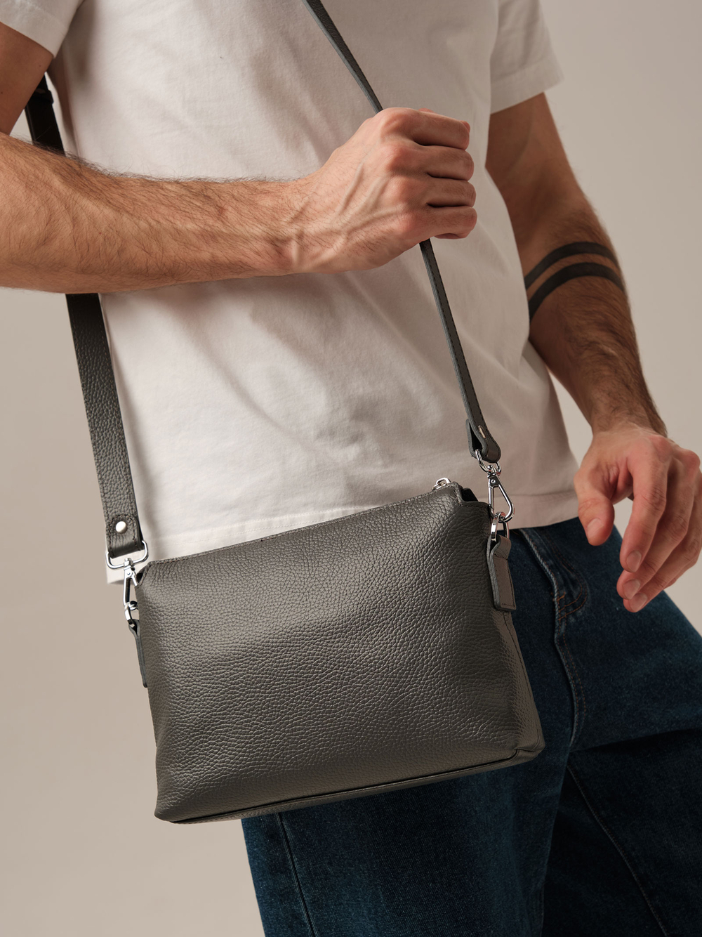 Мужская сумка кроссбоди DBR 7131 темный лес