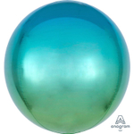Шар фольгированный Сфера 3D 40 см (Голубой)