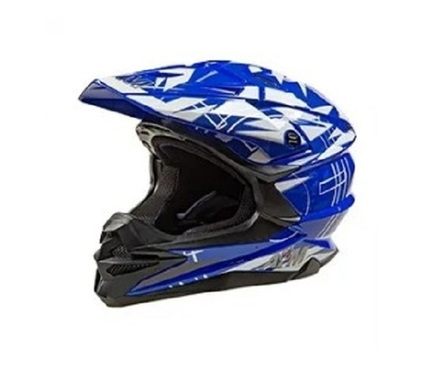 Шлем кроссовый AiM JK803S Blue/White, M