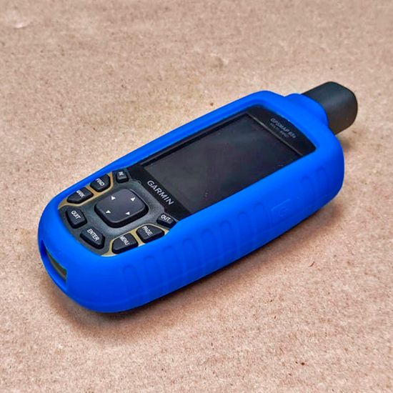 Чехол для Garmin GPSMAP 65/64/62 силикон (Синий)
