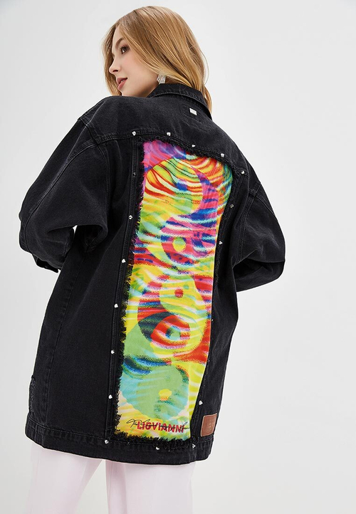 LIGVIANNI Джинсовая куртка Denim Jacket The Yin-Yang