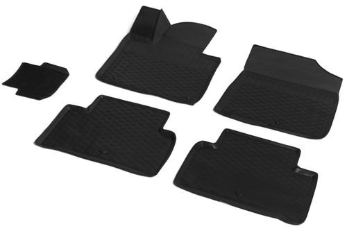 Коврики в салон автомобиля Rival для Kia Sorento IV поколение (5/7 мест) 2020-н.в., полиуретан, 5 частей, 12804006