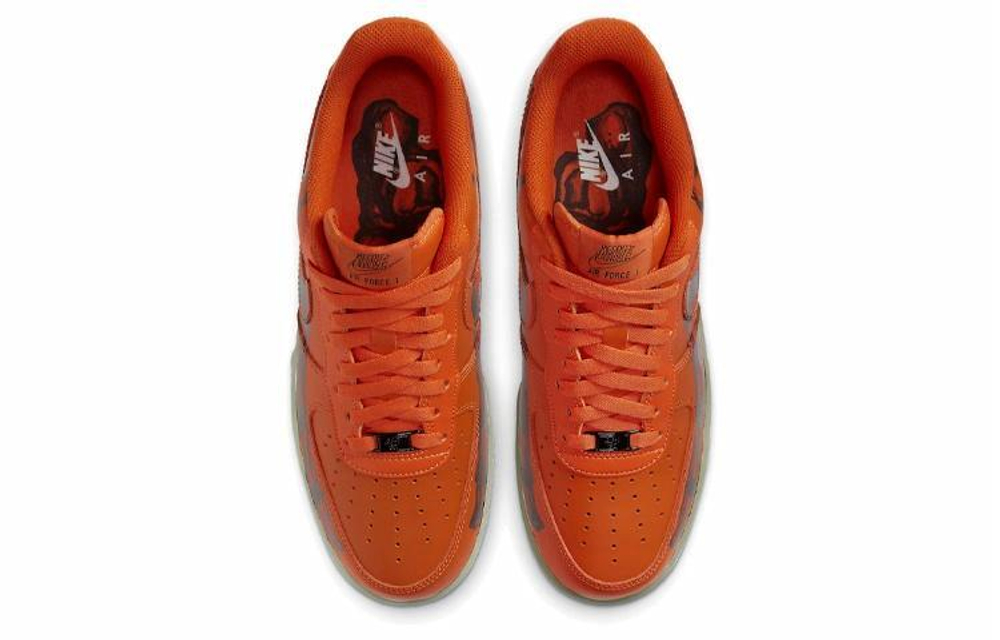 Кроссовки Nike Air Force 1 Low 07 Skeleton Qs "Orange"