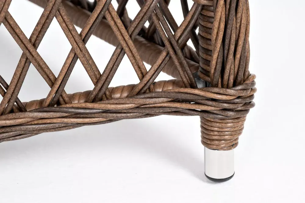 "Эспрессо-80 L" обеденная группа плетеная, цвет коричневый