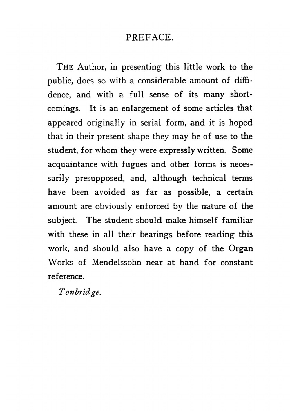 An analysis of Mendelssohn's organ works. A study of their structural features. For the use of students | Joseph W. G. Hathaway