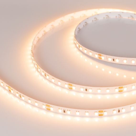 Светодиодная лента Arlight 9,6W/m 120LED/m 2835SMD теплый белый 5M RT-A120-8mm 24V Warm2700 CRI98 021417(2)