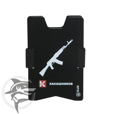 Алюминиевый чехол для карт с защитой от сканирования RFID Калашников