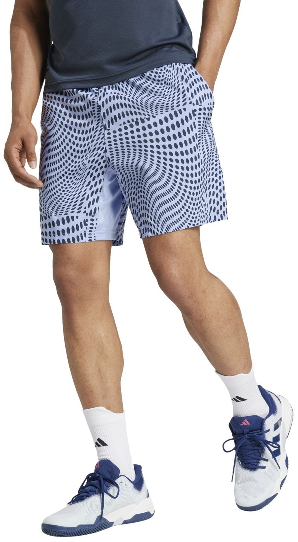 Мужские теннисные шорты Adidas Club Graphic Tennis Short - небесный