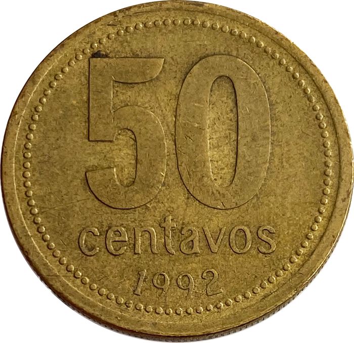 50 сентаво 1992 Аргентина