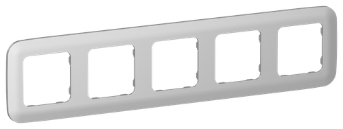 FLITE Рамка 5-местная РУ-5-А-ФлА алюминий IEK