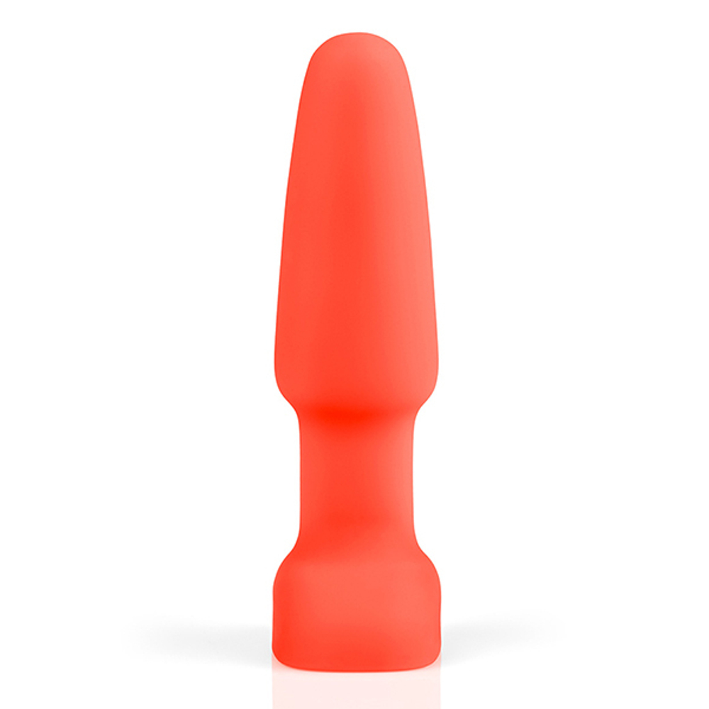 Оранжевая анальная пробка с эффектом римминга 15см b-Vibe Rimming Plug BV-001-ORG