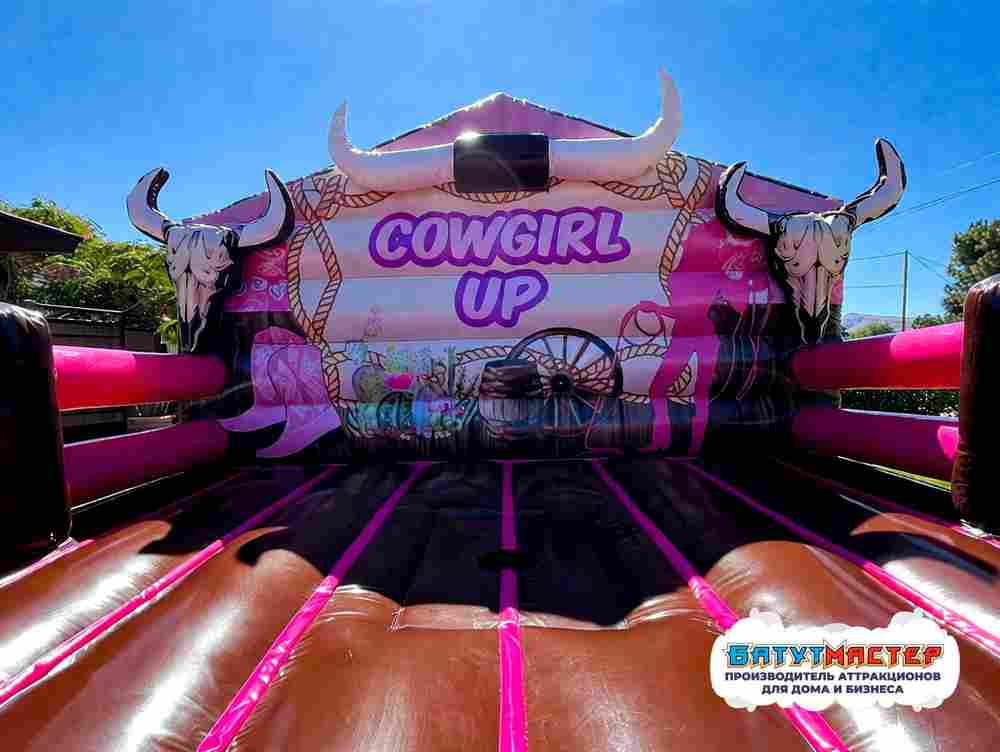 Батут для аттракциона бык родео «Дикий запад», 6×4×4 м
