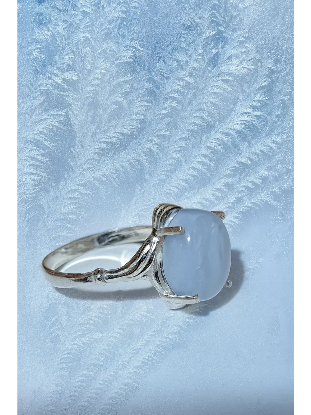 Кольцо бижутерное "Зимние узоры"