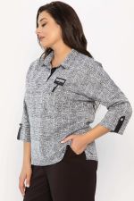 Блуза Лариса (серая) Б14312-18М LT Collection