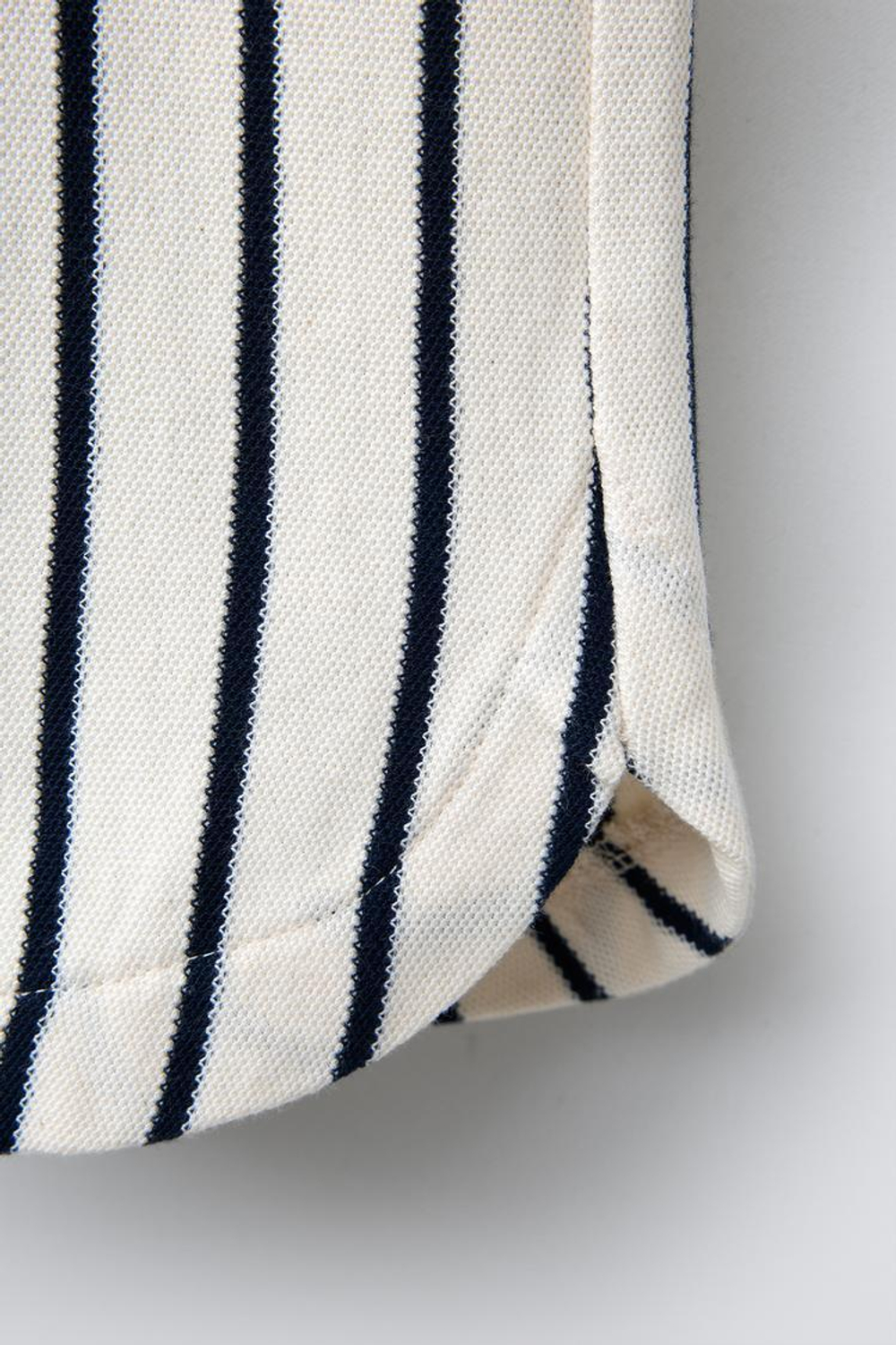 ZARA БРЮКИ-КЮЛОТЫ ИЗ ТКАНИ ПИКЕ В ПОЛОСКУ, МОРСКОЙ СИНИЙ