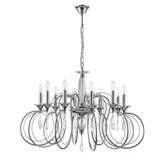 8032/10 CLASSI LN25 20 хром, металл/хрусталь Люстра подвесная Е14 10*40W 220V LAOKA