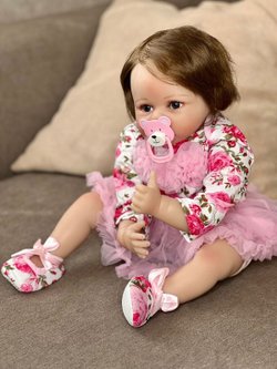 Кукла Реборн мягконабивная 55см в пакете (FA-184)