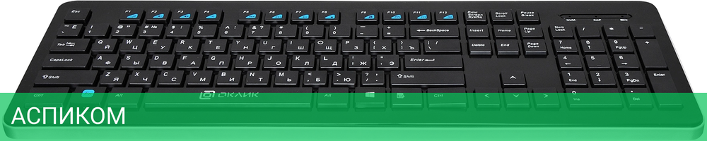 Клавиатура Oklick 870S черный