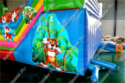 Коммерческий надувной батут "Тигриная страна мини"