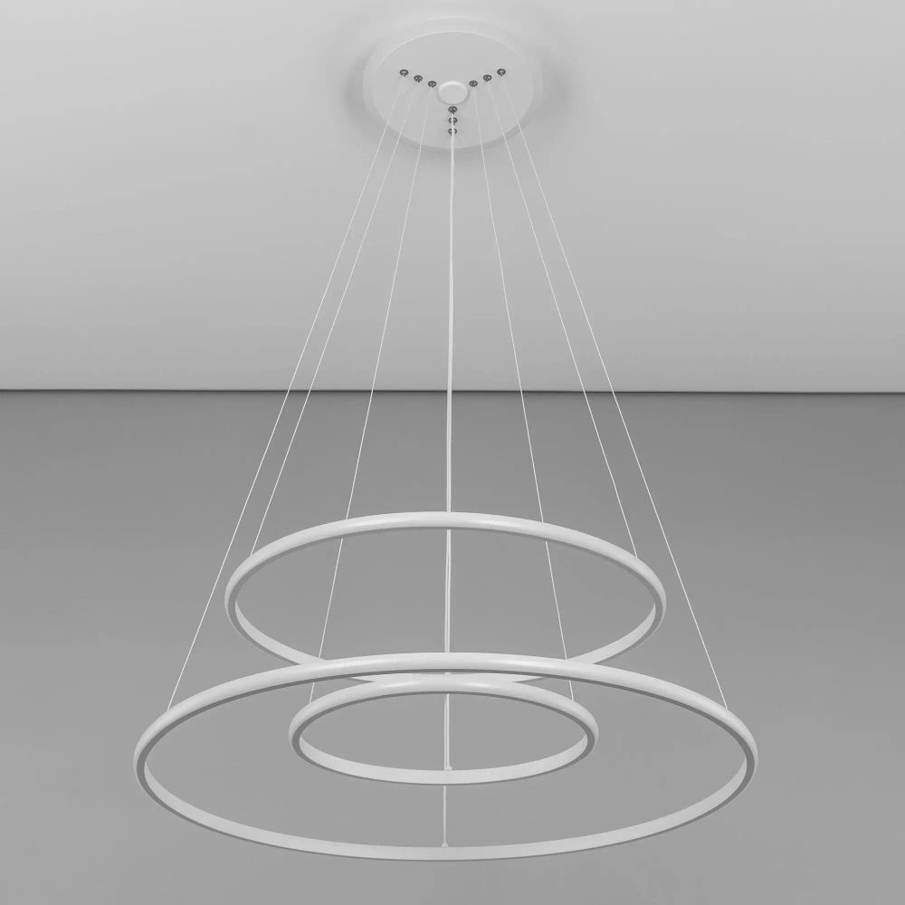 Citilux Неон Смарт CL731A090E RGB Умная подвесная люстра Белая